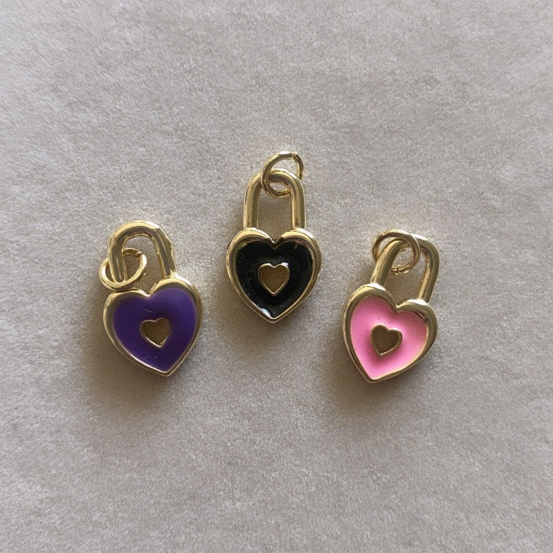 Colored Heart Charm