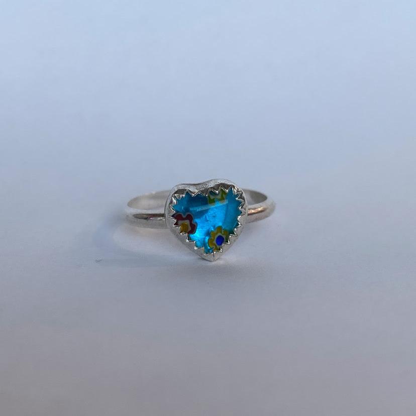 Millefiori Ring Sz 6.25