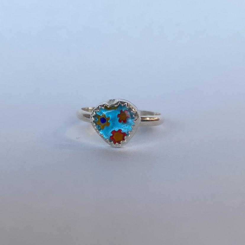 Millefiori Ring Sz 5.5