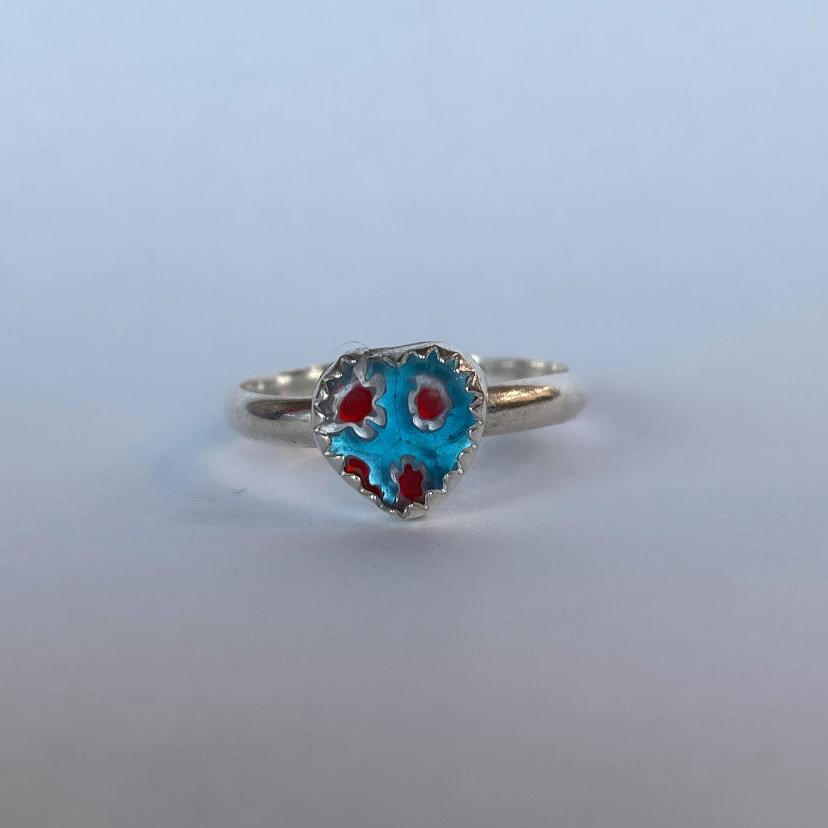 Millefiori Ring Sz 8