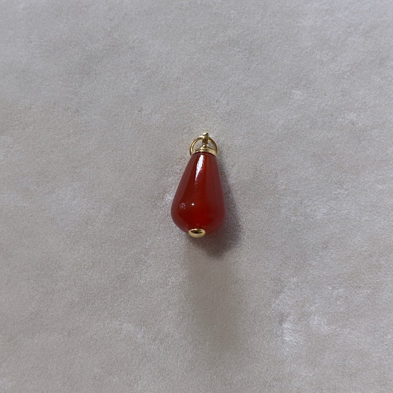 Carnelian Pomegranate Seed Charm