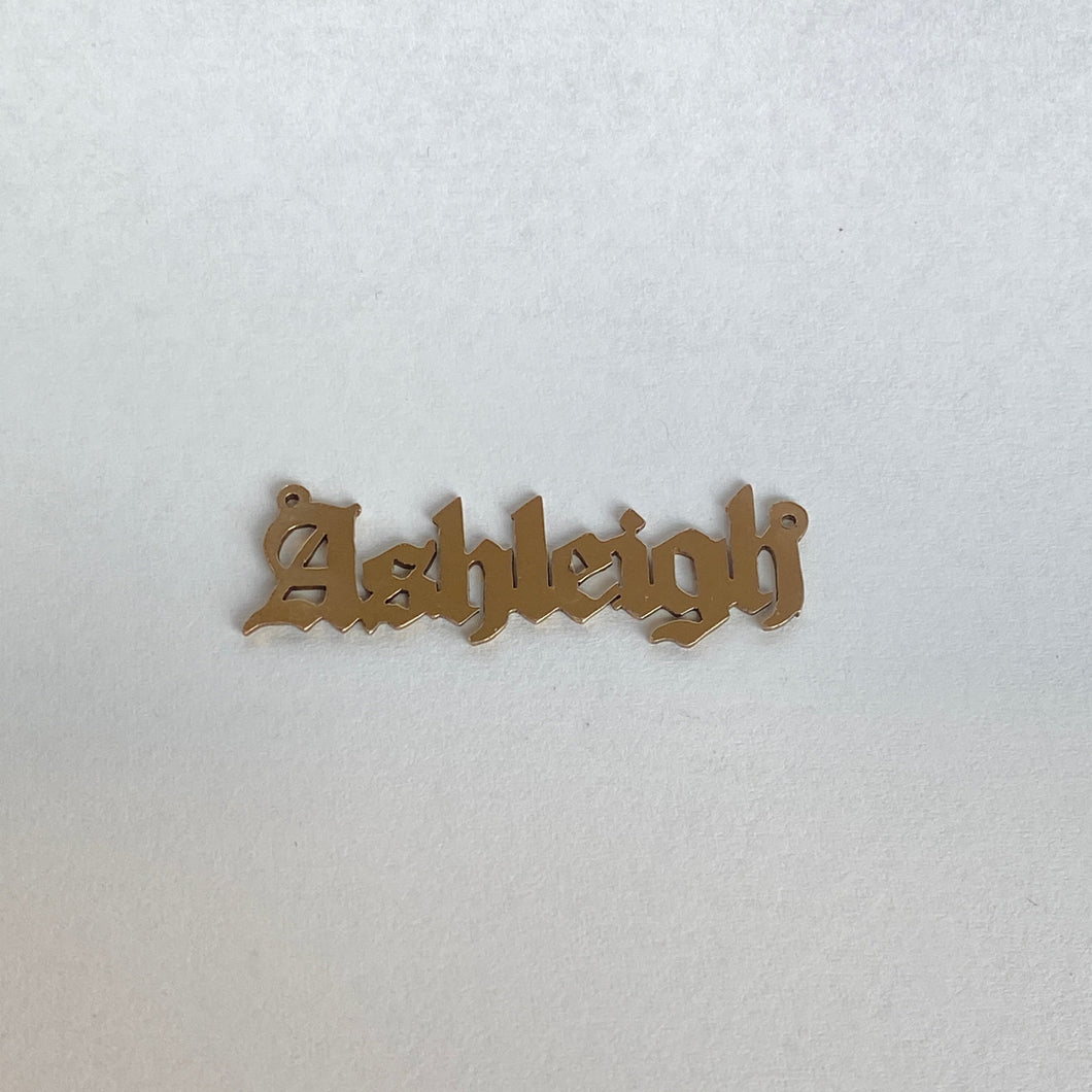 14k Goldfill Nameplate