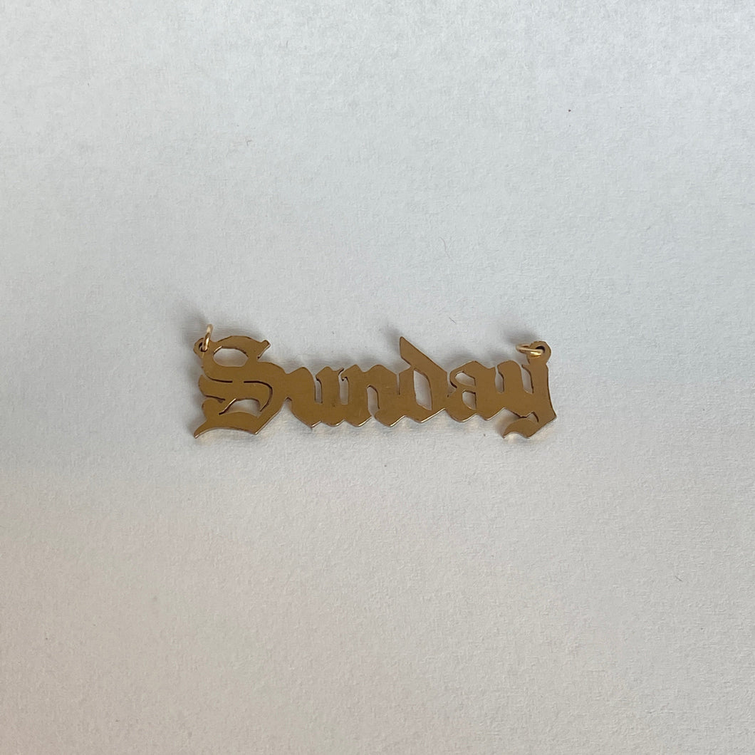 14k Goldfill Nameplate