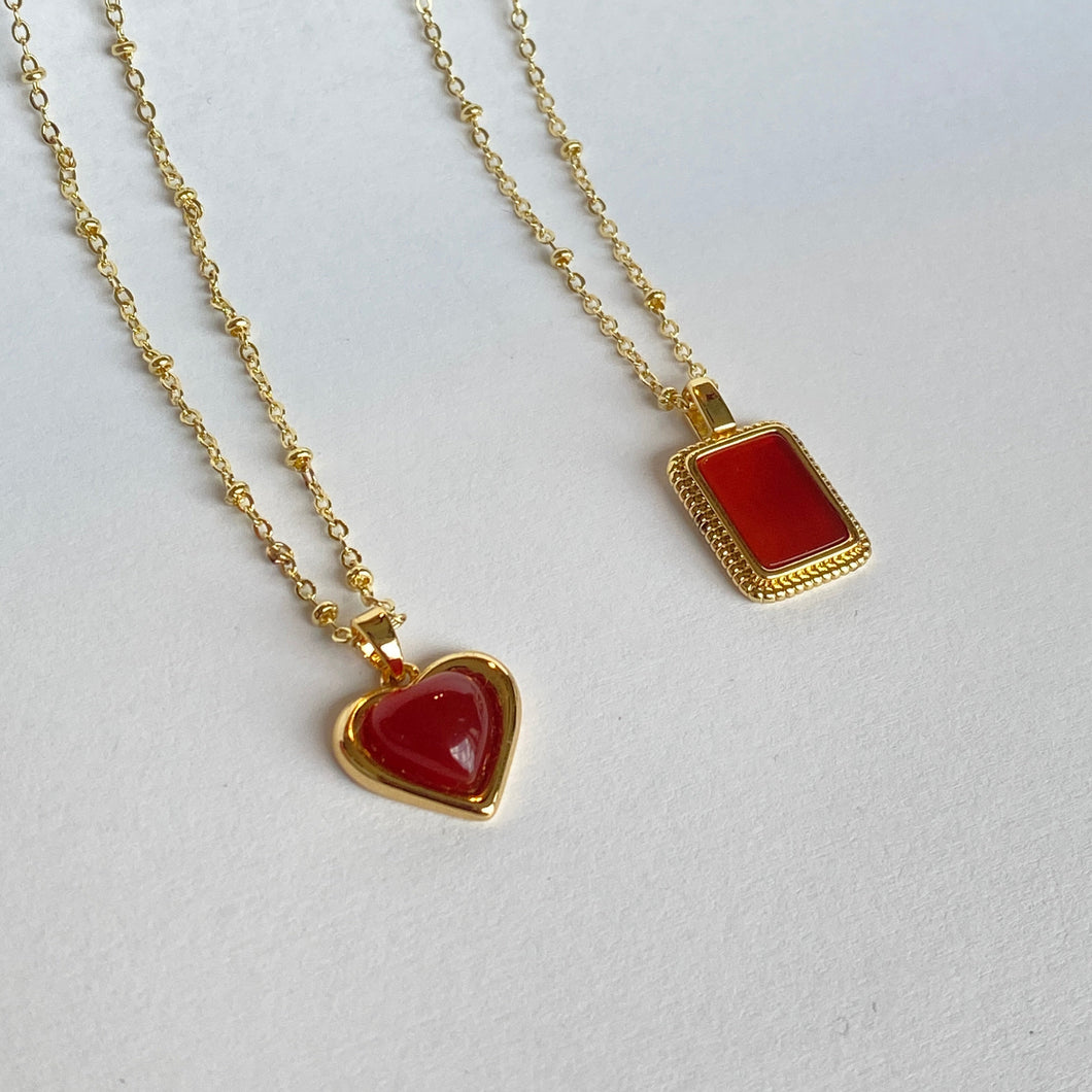 Red Carnelian Necklace