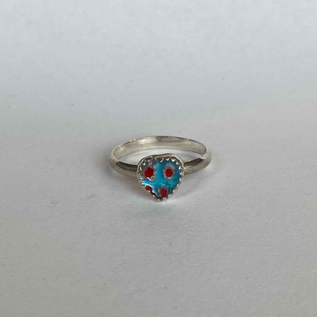 Millefiori Ring Sz 8.25