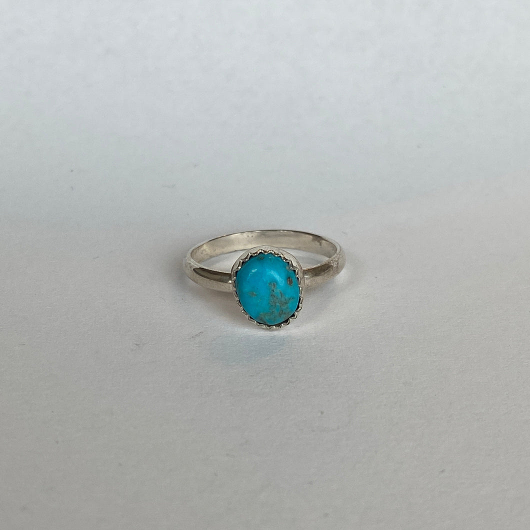 Kingman Turquoise Ring Sz 8